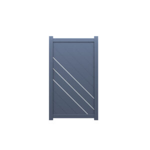 PLED Pedestrian Gate Aluminium Slant Gate Single
