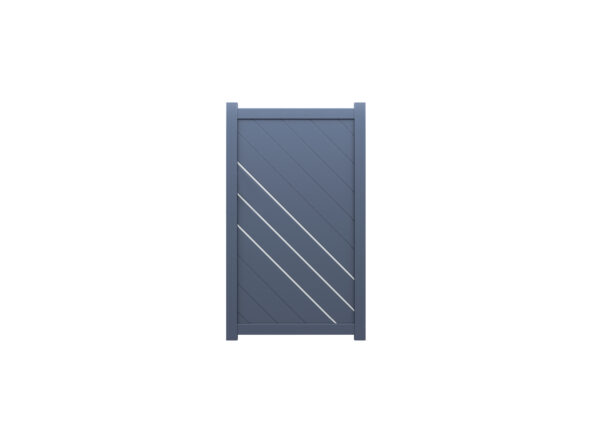 PLED Pedestrian Gate Aluminium Slant Gate Single