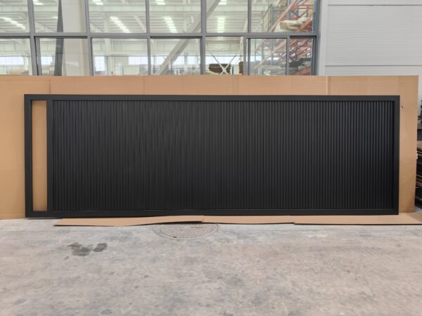 SLGW Full Solid Double Side Patterns Sliding/Single Swing Driveway Gate Aluminum Gate - Image 2
