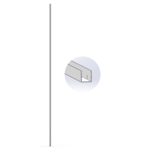 1.915m U trim for 1.915x1.8m Fence Panel U Trim U Channel