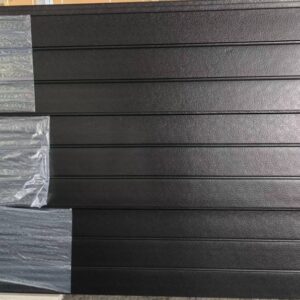 Black fence panel